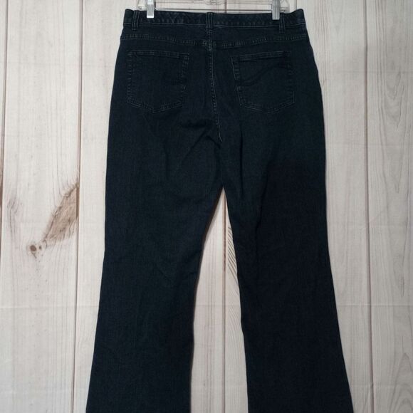 Denim and Co Jeans Ladies 16 Petite Dark Wash Comfort Waist - Picture 2 of 8